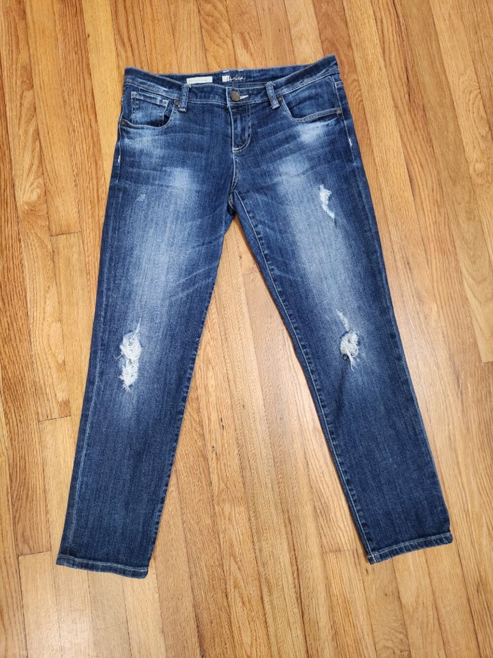 KUT from the Kloth Adele Slouchy Boyfriend Distressed Jeans Size 6